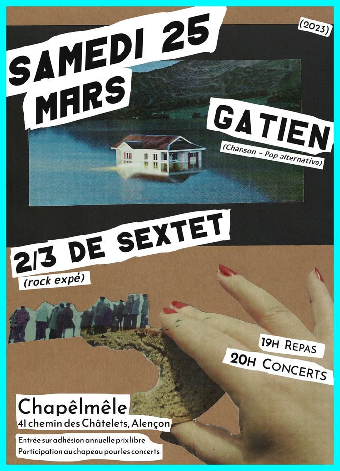 image from [Concert]  GATIEN (chanson, pop alternative) + 2/3 DE SEXTET (rock expé)